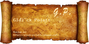 Glück Polett névjegykártya